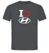 Чоловіча футболка Hyundai heart Графіт фото