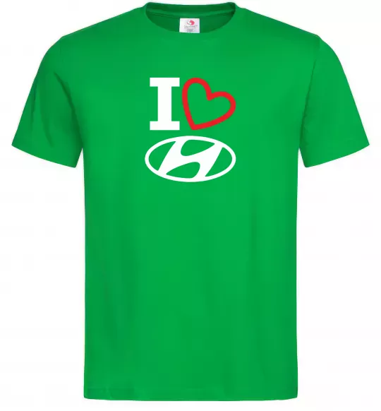 Чоловіча футболка Hyundai heart Зелений фото