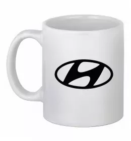 Чашка керамическая Hyundai logo Белый фото