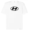 Футболка Оверсайз Hyundai logo Білий фото