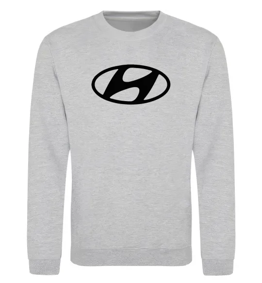 Світшот Hyundai logo Сірий меланж фото