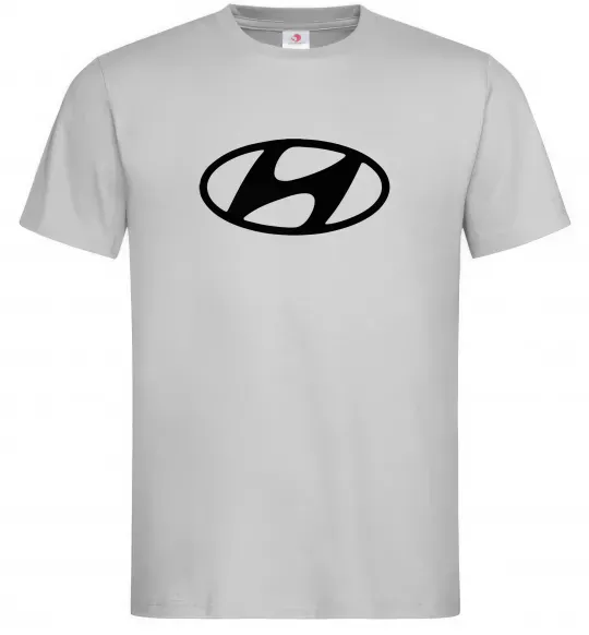 Чоловіча футболка Hyundai logo Сірий фото