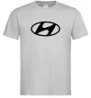 Чоловіча футболка Hyundai logo Сірий фото