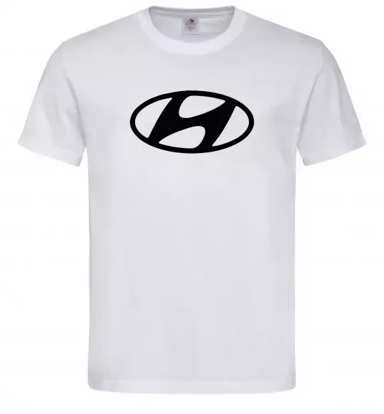 Чоловіча футболка Hyundai logo Білий фото