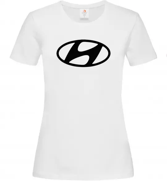 Женская футболка Hyundai logo Белый фото