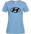 Женская футболка Hyundai logo Голубой фото
