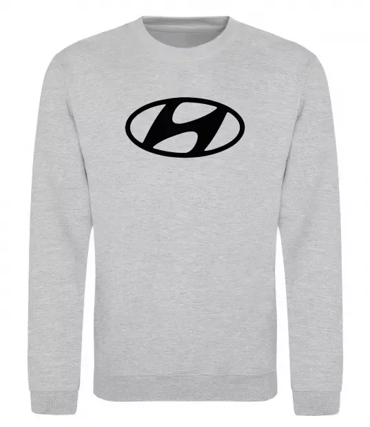 Світшот Hyundai logo Сірий меланж фото