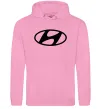 Чоловіча толстовка (худі) Hyundai logo Рожевий фото
