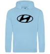 Чоловіча толстовка (худі) Hyundai logo Блакитний фото