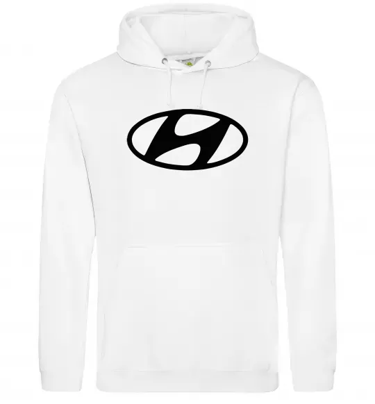 Жіноча толстовка (худі) Hyundai logo Білий фото