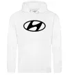 Жіноча толстовка (худі) Hyundai logo Білий фото