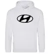 Жіноча толстовка (худі) Hyundai logo Сірий меланж фото