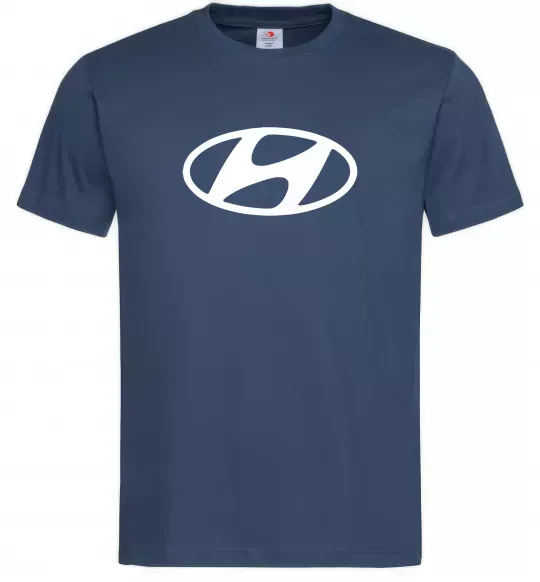 Чоловіча футболка Hyundai logo Темно-синій фото