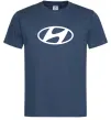 Чоловіча футболка Hyundai logo Темно-синій фото