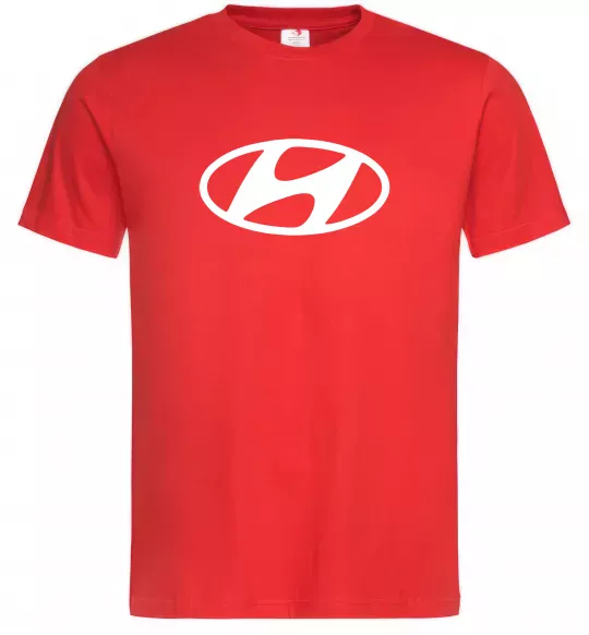 Чоловіча футболка Hyundai logo Червоний фото