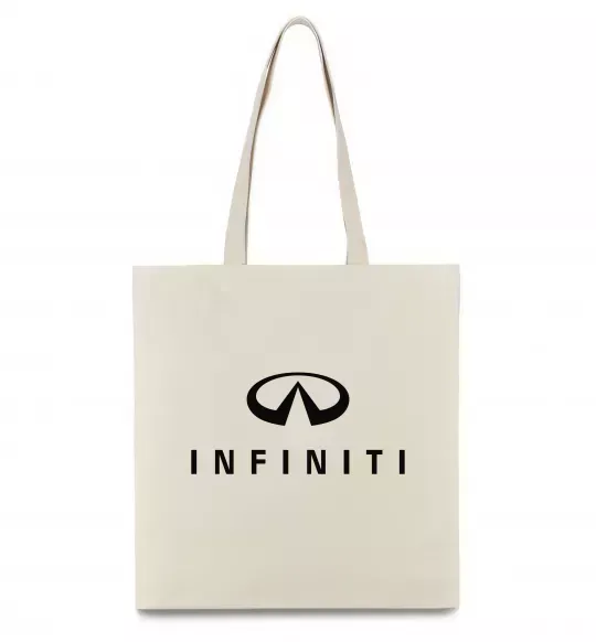 Эко-сумка Infiniti logo та назва Бежевый фото