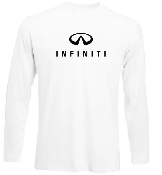 Лонгслив Infiniti logo та назва Белый фото