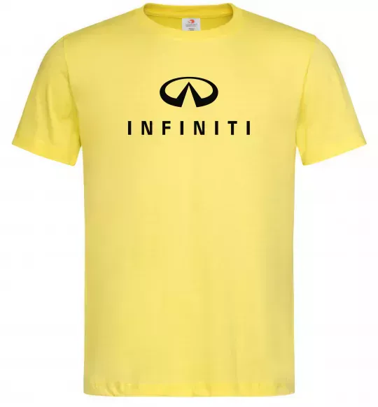 Мужская футболка Infiniti logo та назва Лимонный фото