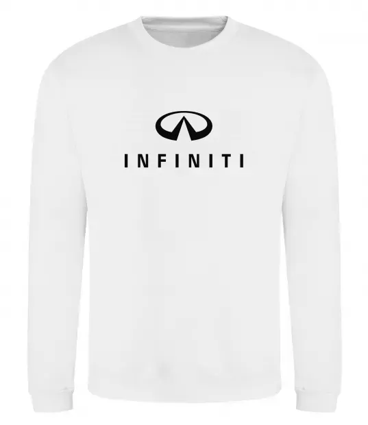 Свитшот Infiniti logo та назва Белый фото
