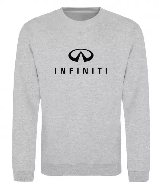 Свитшот Infiniti logo та назва Серый меланж фото