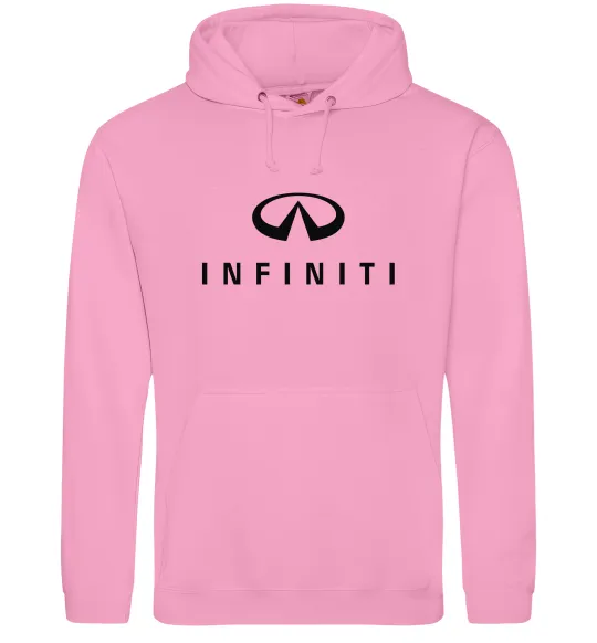Женская толстовка (худи) Infiniti logo та назва Розовый фото