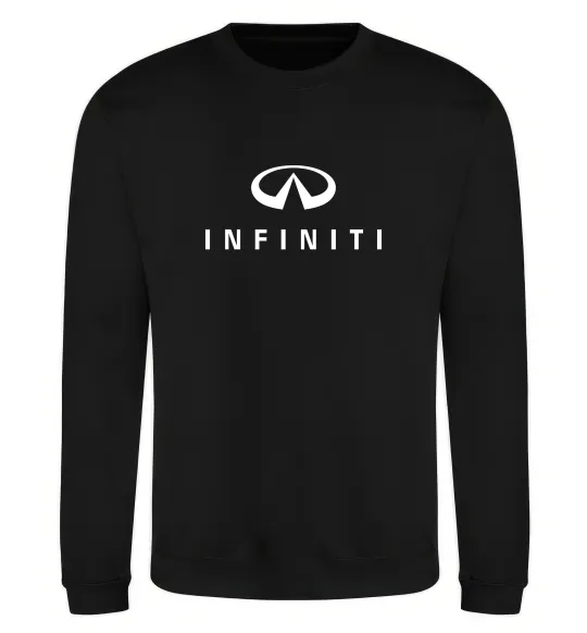 Світшот Infiniti logo та назва Чорний фото