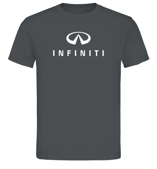 Мужская футболка Infiniti logo та назва Графит фото