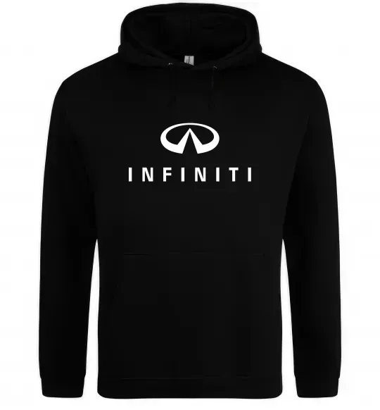 Жіноча толстовка (худі) Infiniti logo та назва Чорний фото