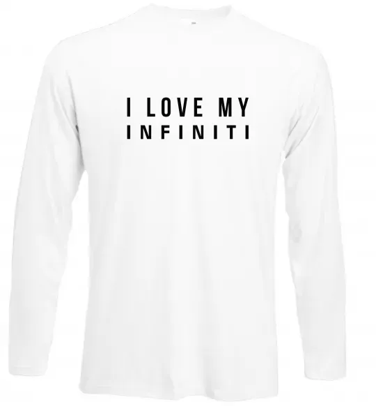 Лонгслів I love my Infiniti Білий фото