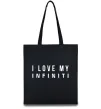 Эко-сумка I love my Infiniti Черный фото