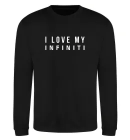 Свитшот I love my Infiniti Черный фото