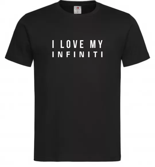 Чоловіча футболка I love my Infiniti Чорний фото