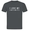 Чоловіча футболка I love my Infiniti Графіт фото