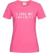 Женская футболка I love my Infiniti Ярко-розовый фото
