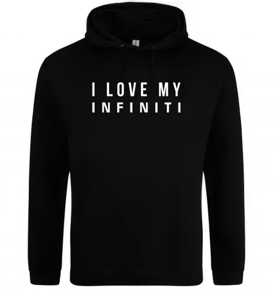 Жіноча толстовка (худі) I love my Infiniti Чорний фото