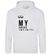 Мужская толстовка (худи) Infiniti my drug Серый меланж фото