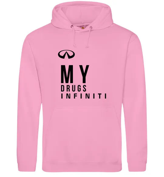 Женская толстовка (худи) Infiniti my drug Розовый фото