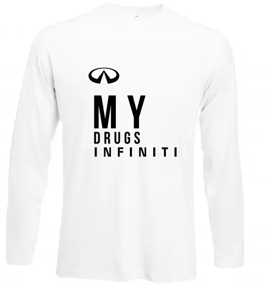 Лонгслів Infiniti my drug Білий фото