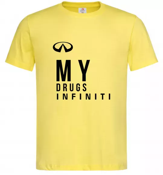 Мужская футболка Infiniti my drug Лимонный фото
