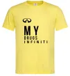 Мужская футболка Infiniti my drug Лимонный Мужская футболка Infiniti my drug Лимонный фото