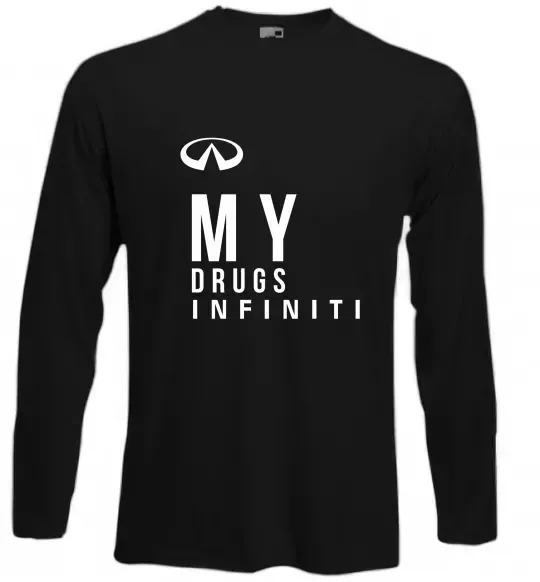 Лонгслів Infiniti my drug Чорний фото