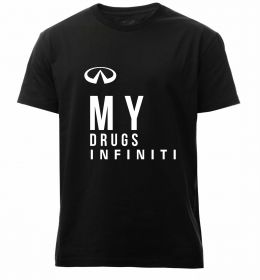 Мужская премиум футболка Infiniti my drug