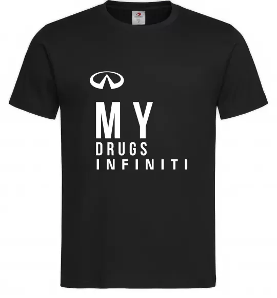 Мужская футболка Infiniti my drug Черный фото