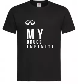 Мужская футболка Infiniti my drug Черный фото