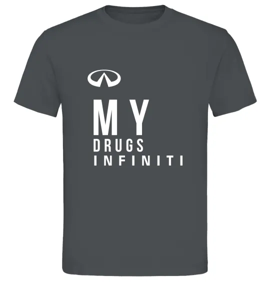 Мужская футболка Infiniti my drug Графит фото