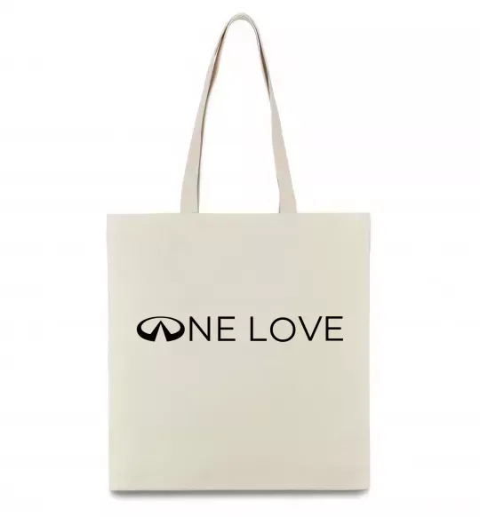 Эко-сумка Infiniti one love Бежевый фото