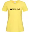 Женская футболка Infiniti one love Лимонный фото