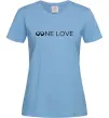 Женская футболка Infiniti one love Голубой фото