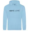 Женская толстовка (худи) Infiniti one love Голубой фото