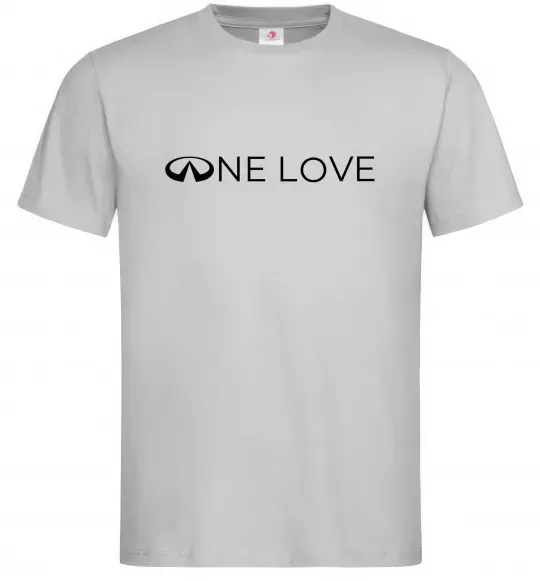 Мужская футболка Infiniti one love Серый фото